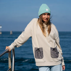 Cappuccino Delavé Crew Neck Sweatshirt