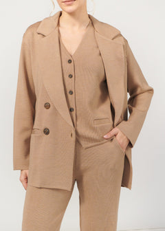 Ora, Forza & Galante Merino Co-ord Beige