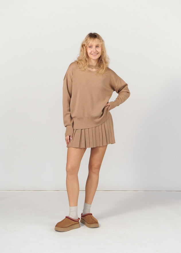 Piccolo & Rotondo Merino Co-ord Beige