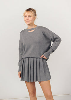 Piccolo & Rotondo Merino Co-ord Light Grey