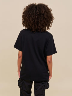 Cartel Scallop Embroidered T-Shirt Black