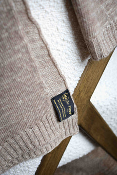 The Hemp & Wool Scarf  Beige