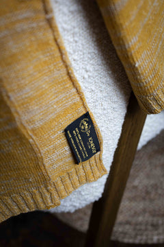 The Hemp & Wool Scarf  Yellow