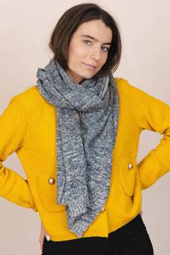 The Hemp & Wool Scarf  Grey