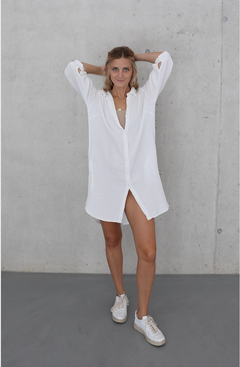 Eli Shirt Dress White