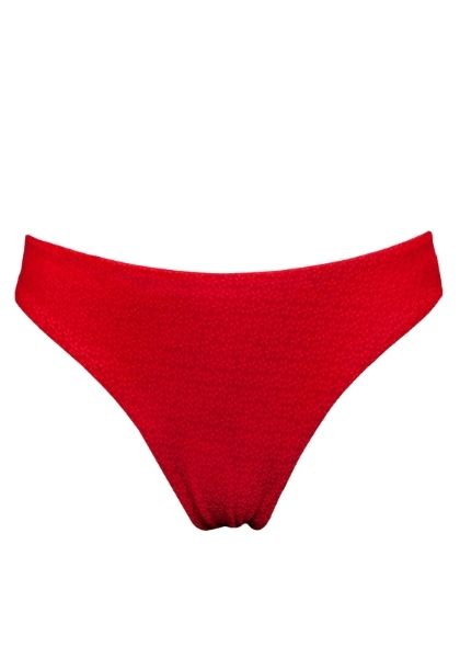 Geranium Skyline Slim Bikini Bottom Red