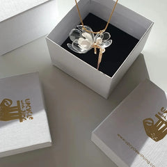 Jasmine Triple Flower Drop Necklace