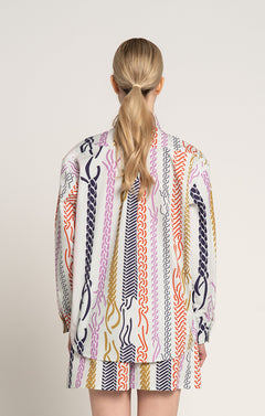 Csutak Oversized Poplin Shirt Braid Mint