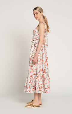 Hadik Ruffled Wrap Skirt Horsemen Mint