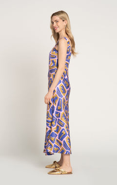 Panyva Sleeveless Midi Dress Totem Pink