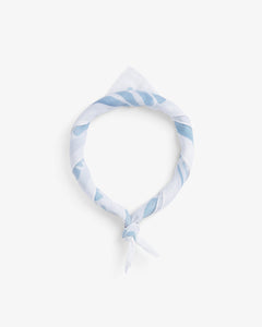 Striped Bandana Nature White / Blue