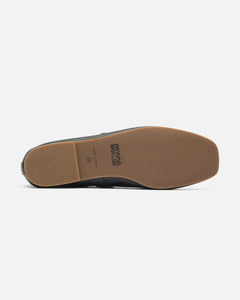 Mother Ballerinas Black Leather