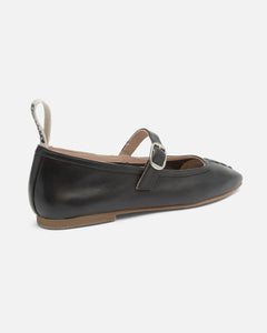 Mother Ballerinas Black Leather
