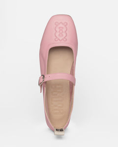 Mother Ballerinas Pink Leather