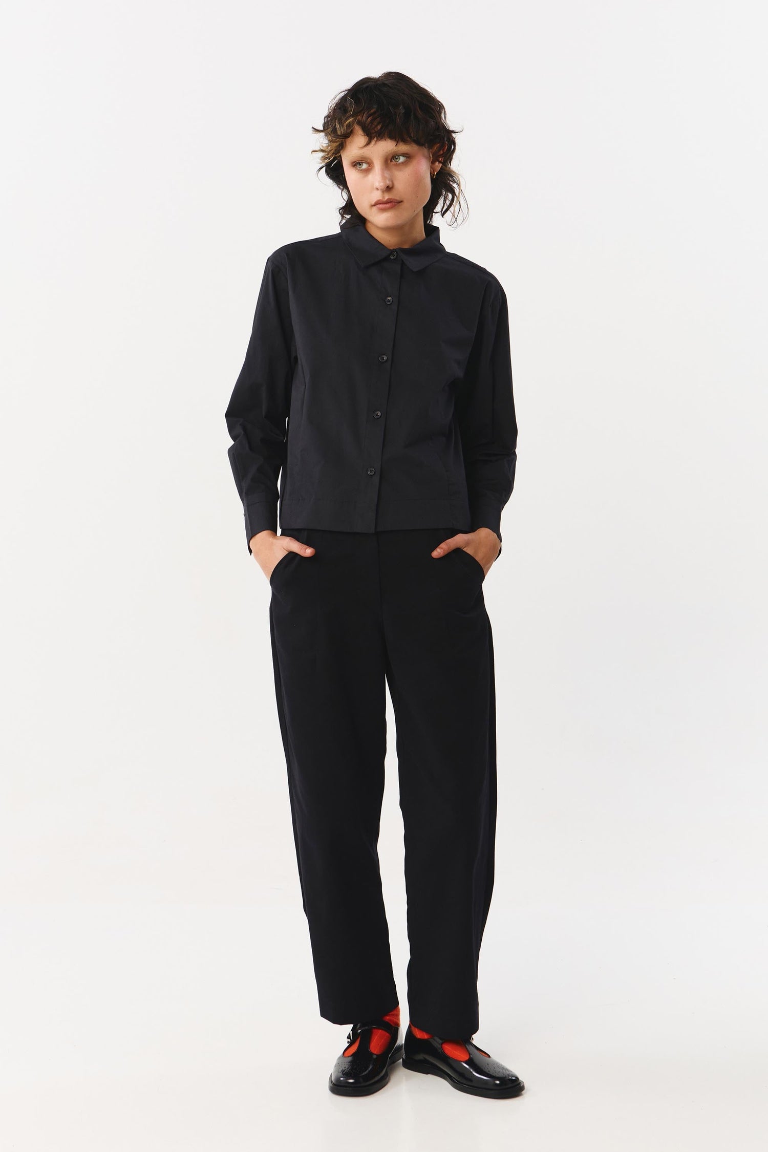 Cannes Pants Satin Black