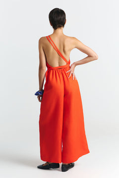 Danli Multiposition Jumpsuit Red