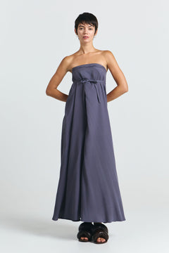 Multiposition Long Tencel Dress Grey