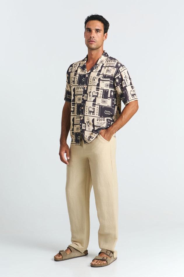 Men's Belice Shirt Ethnic Print