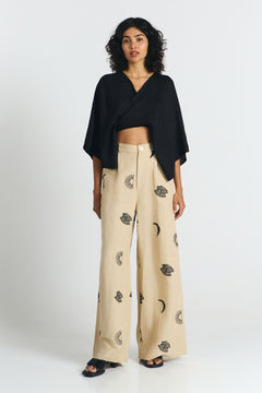 Bauta Wrap Blouse Black