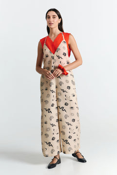Danli Multiposition Jumpsuit Fauna Print