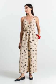 Danli Multiposition Jumpsuit Fauna Print