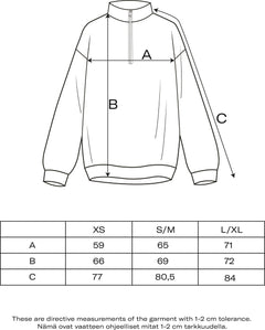 Hazy Quarter Zip Sweatshirt