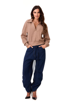 Bonnie Cable Knit Sweater Caramel