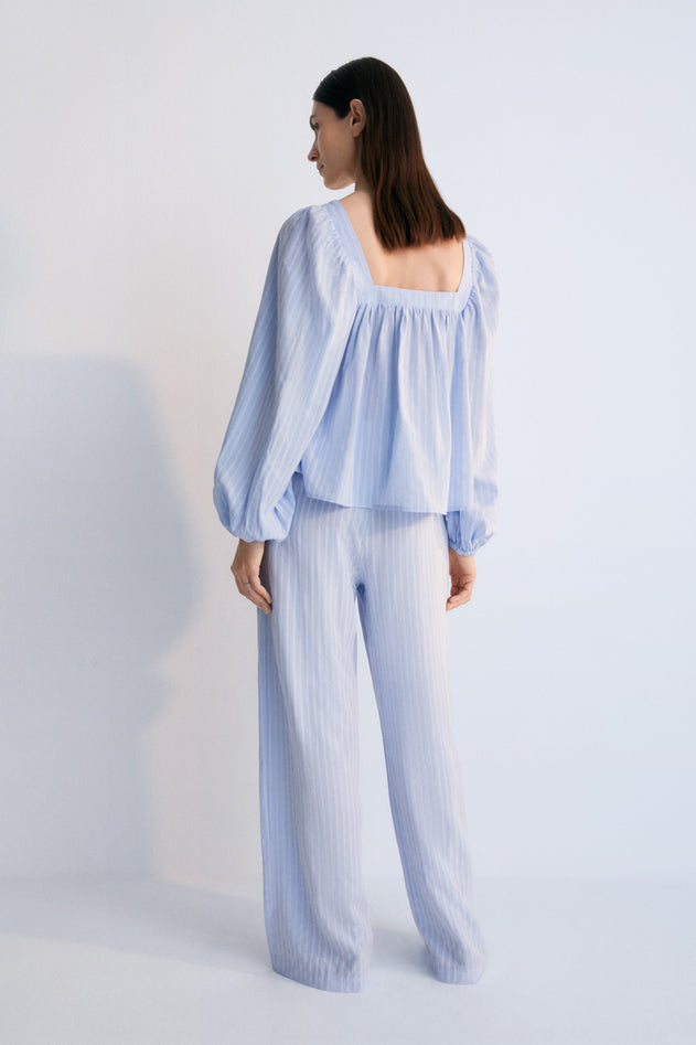Women's Symi Blouse Powder Blue