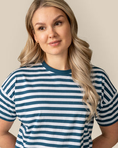 T-Shirt Petrol Stripes