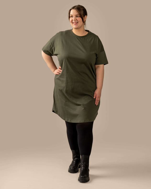 T-Shirt Dress Khaki