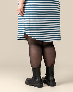 Toive T-Shirt Dress Petrol Stripe