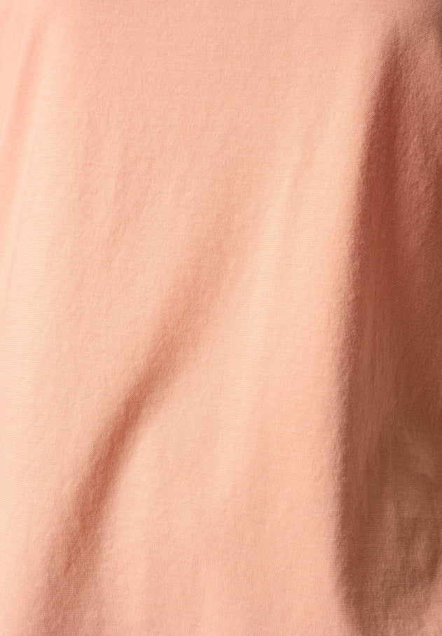 Women's Basic Round Neck T-Shirt Peach Orange