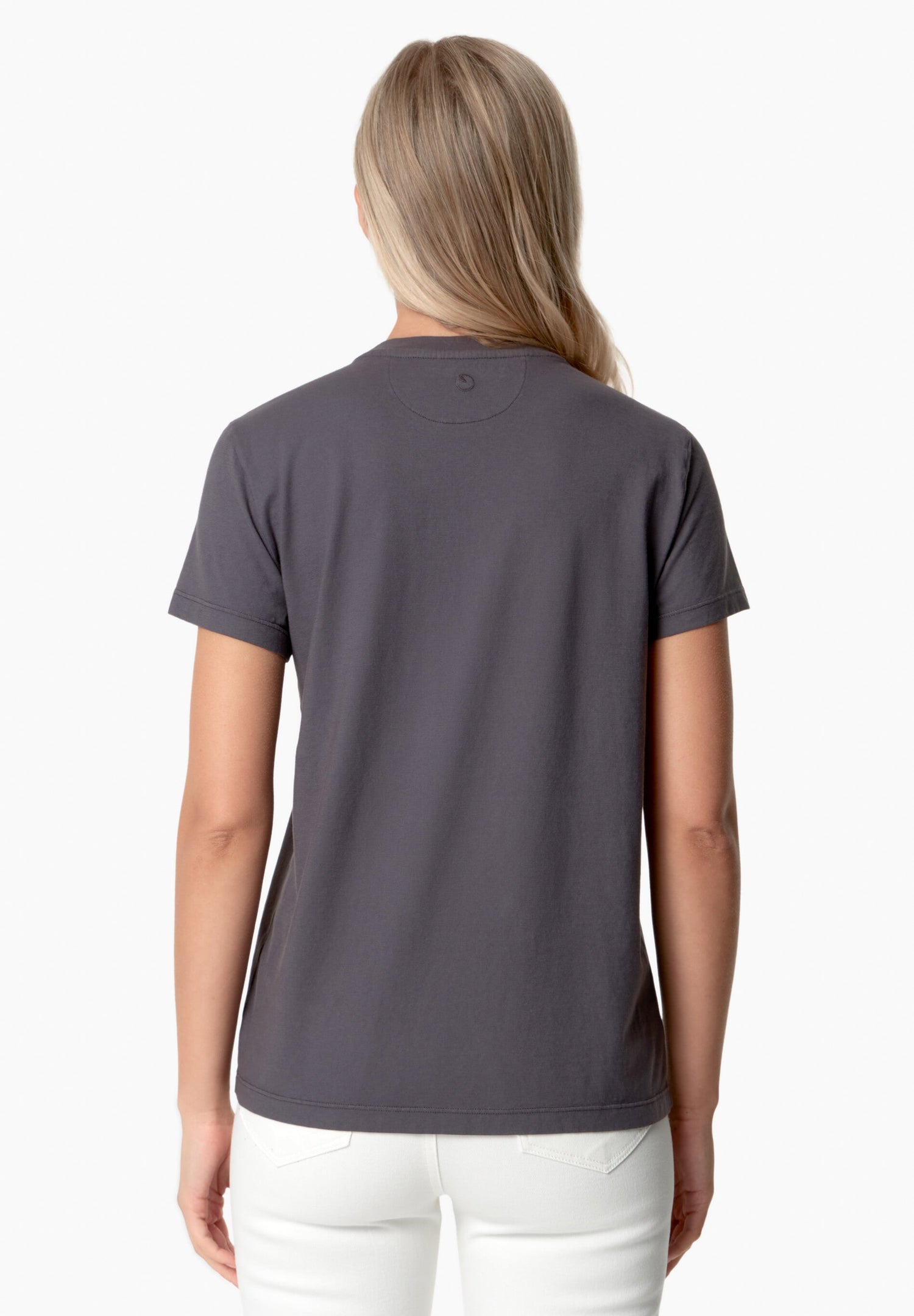 Women's Basic Round Neck T-Shirt Grey