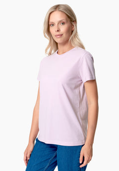 Women's Basic Round Neck T-Shirt Lilac Red