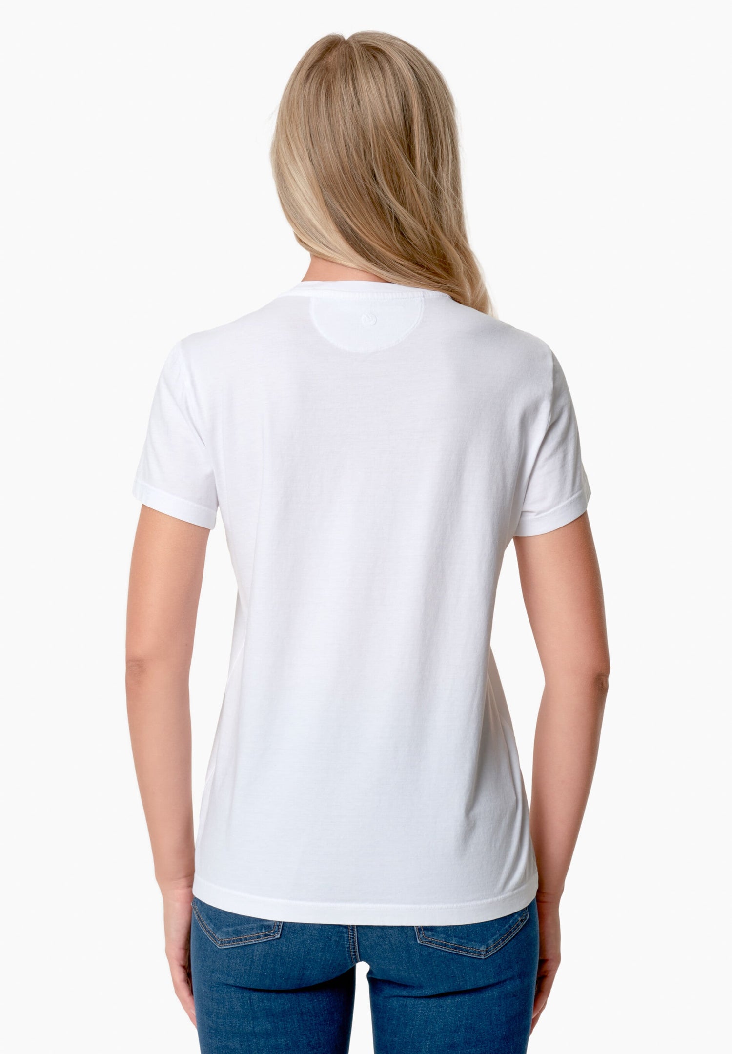 Women's Basic Round Neck T-Shirt White