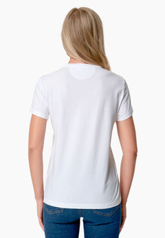 Women's Basic Round Neck T-Shirt White