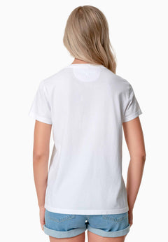 Tessa Basic V-Neck T-Shirt White