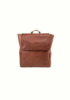 Leather Backpack Boston Collection Tobacco