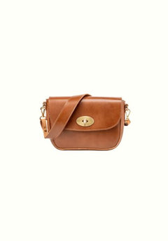 Leather Crossbody Broadway Collection Brown