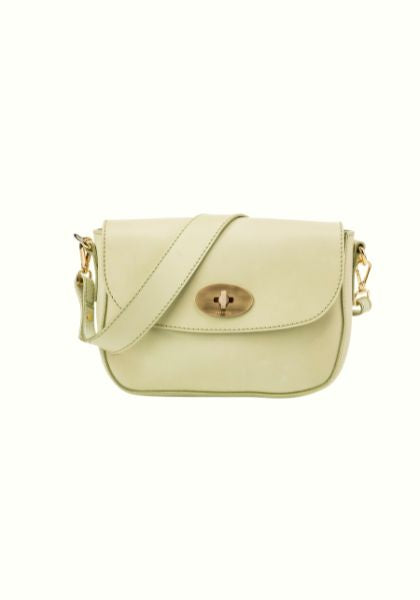 Leather Crossbody Broadway Collection Pistachio