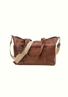 Leather Tote Fifth Avenue Collection Tobacco Brown