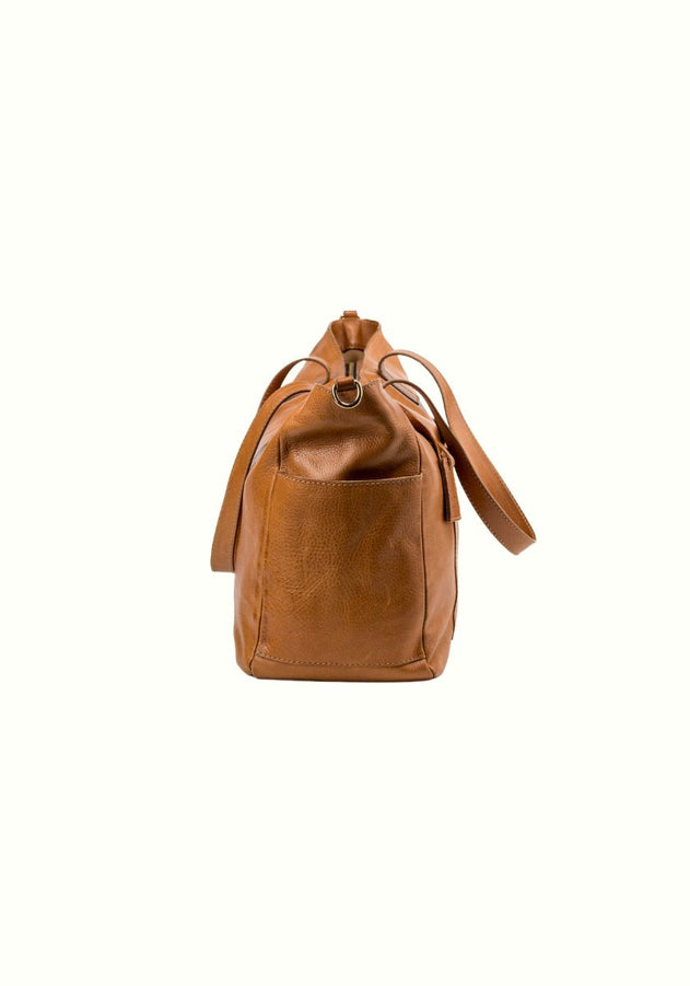 Leather Tote Fifth Avenue Collection Brown