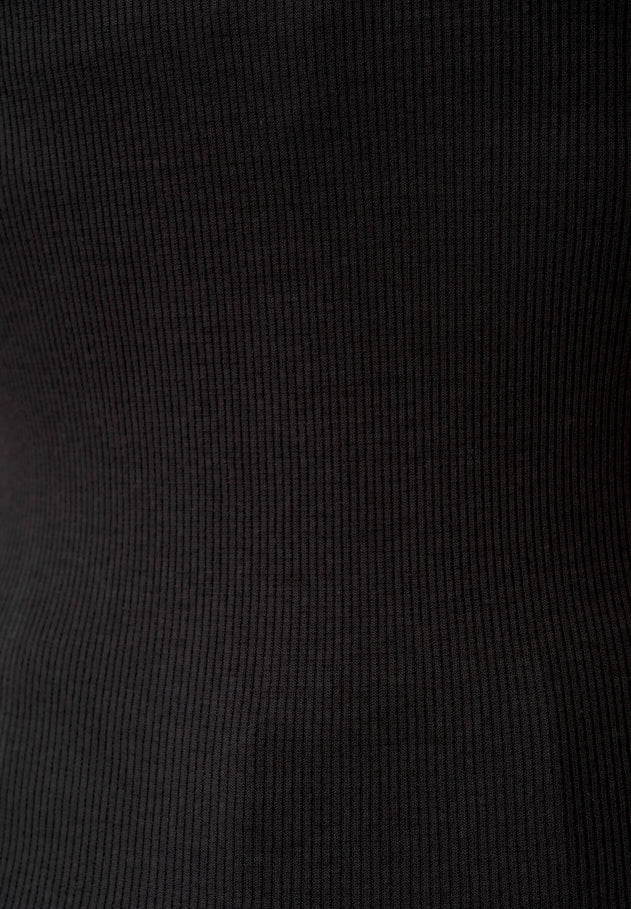 Tillda Ribbed T-Shirt Black