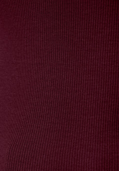 Tillda Ribbed T-Shirt Bordeaux