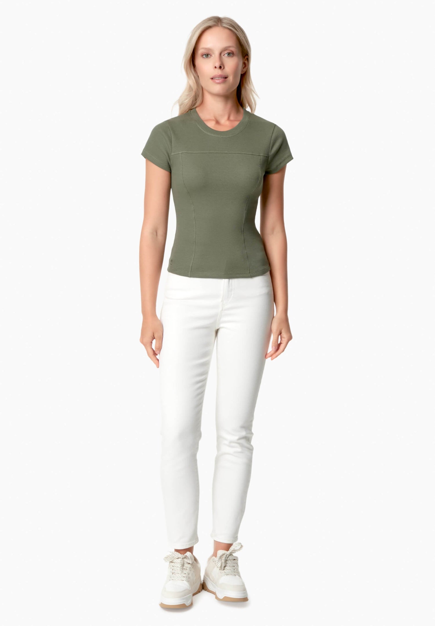 Tillda Ribbed T-Shirt Green