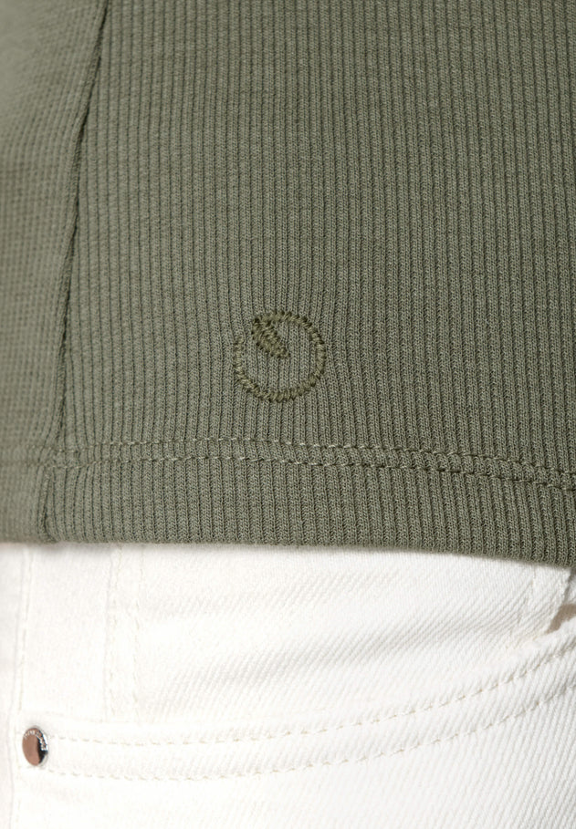Tillda Ribbed T-Shirt Green