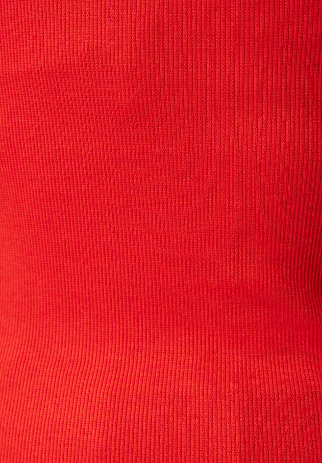 Tillda Ribbed T-Shirt Hot Red