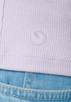 Tillda Ribbed T-Shirt Soft Lilac