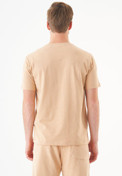 Tillo Unisex Basic Organic Cotton T-Shirt Beige