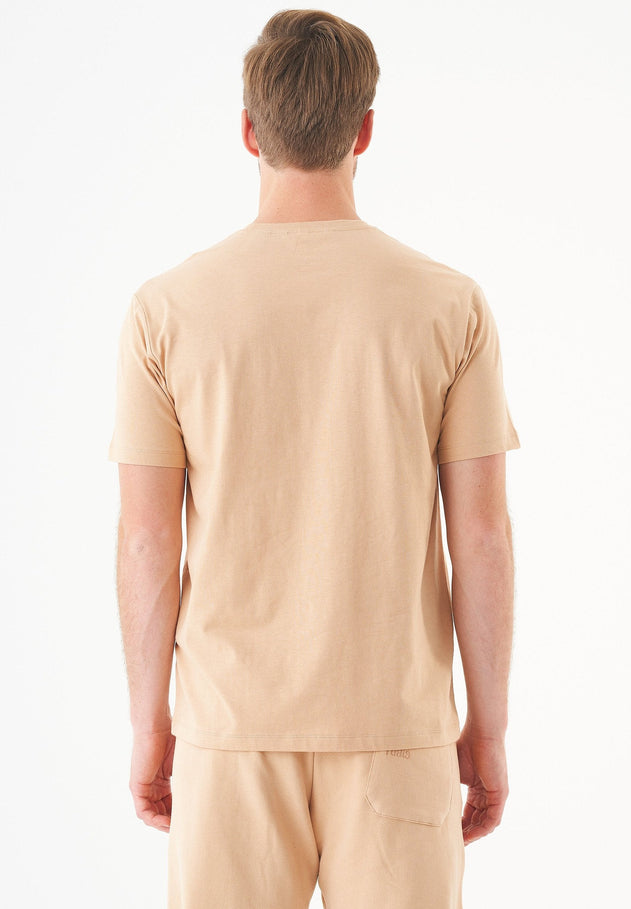 Tillo Unisex Basic Organic Cotton T-Shirt Beige